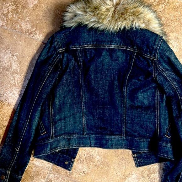 Ralph Lauren denim Jean jacket w removable collar - Picture 3 of 5